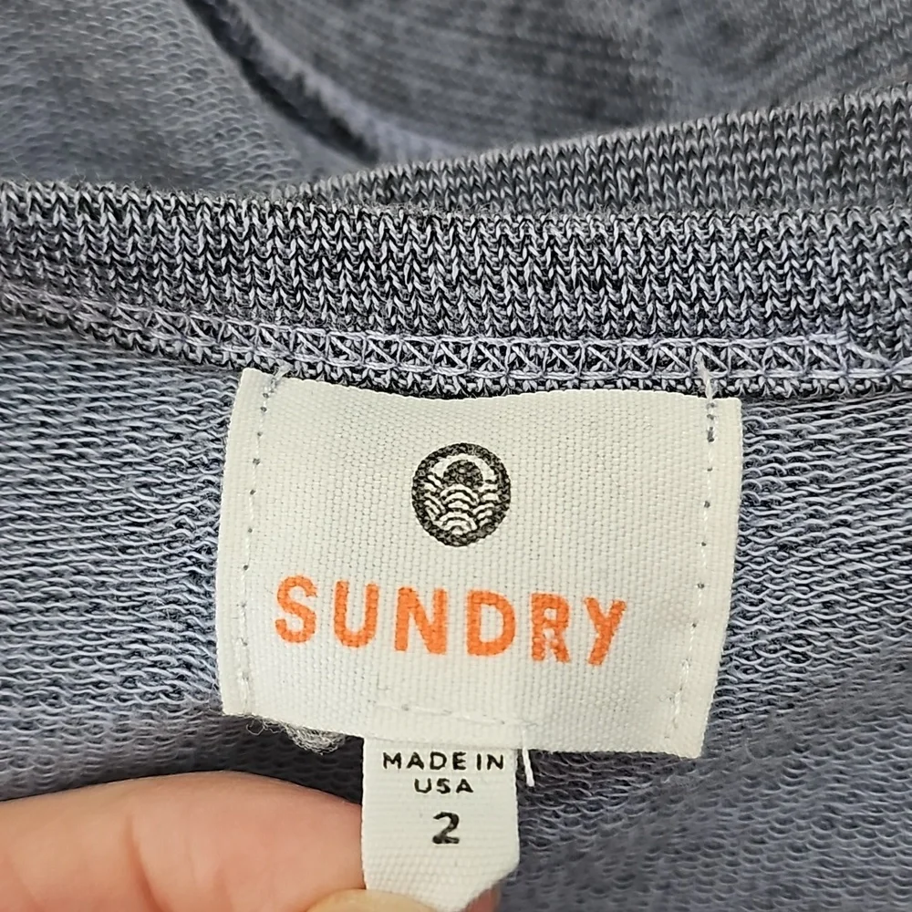 Blue camo oversized sweatshirt -fits 6-8 - Picture 4 of 5